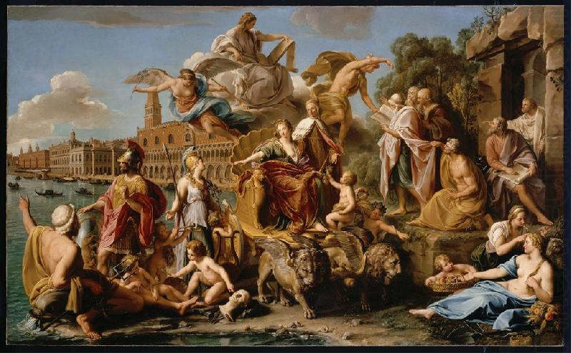 Pompeo Batoni Triumph of Venice china oil painting image